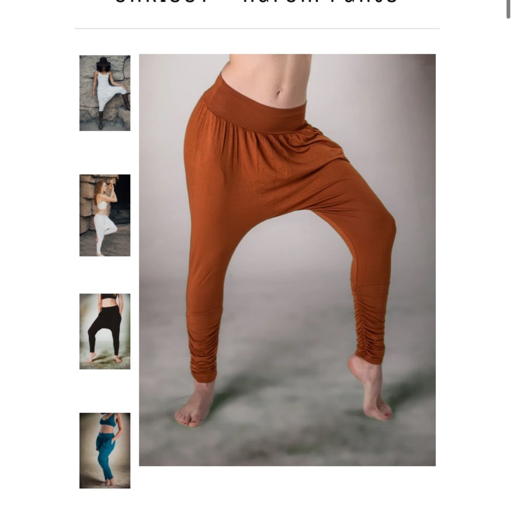 Aumni apparel harem pants.size small. Rusty pink.
